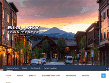 Tablet Screenshot of bigskytowncenter.com